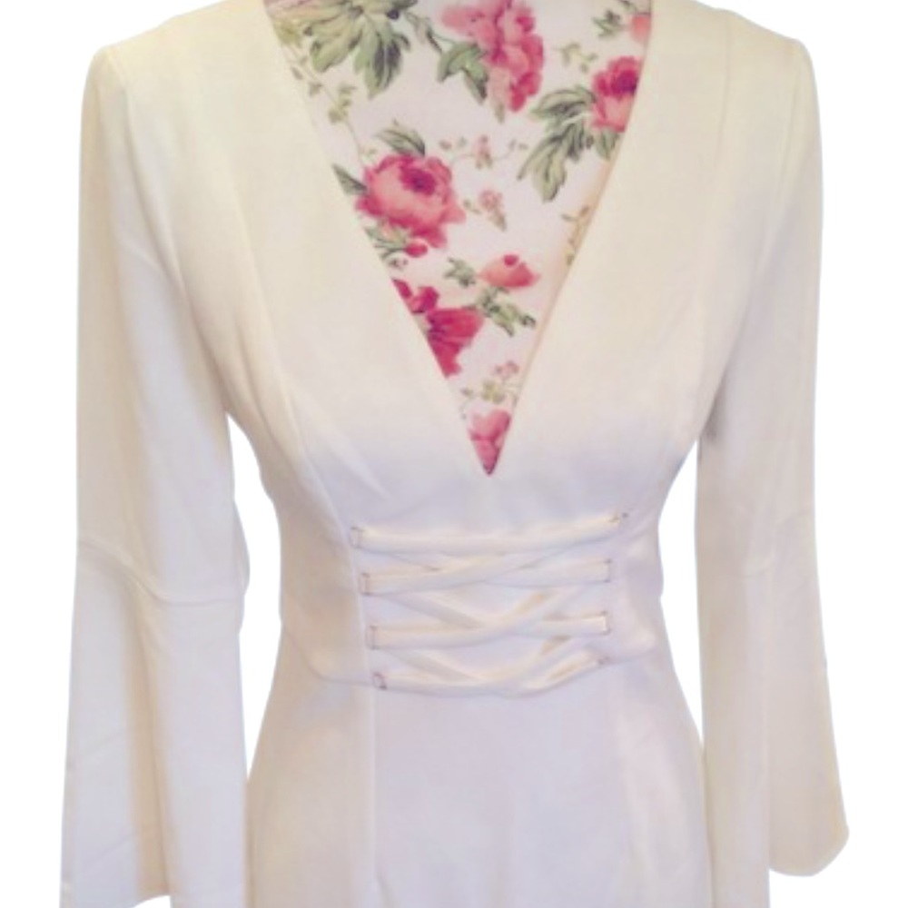 White cocktail dress